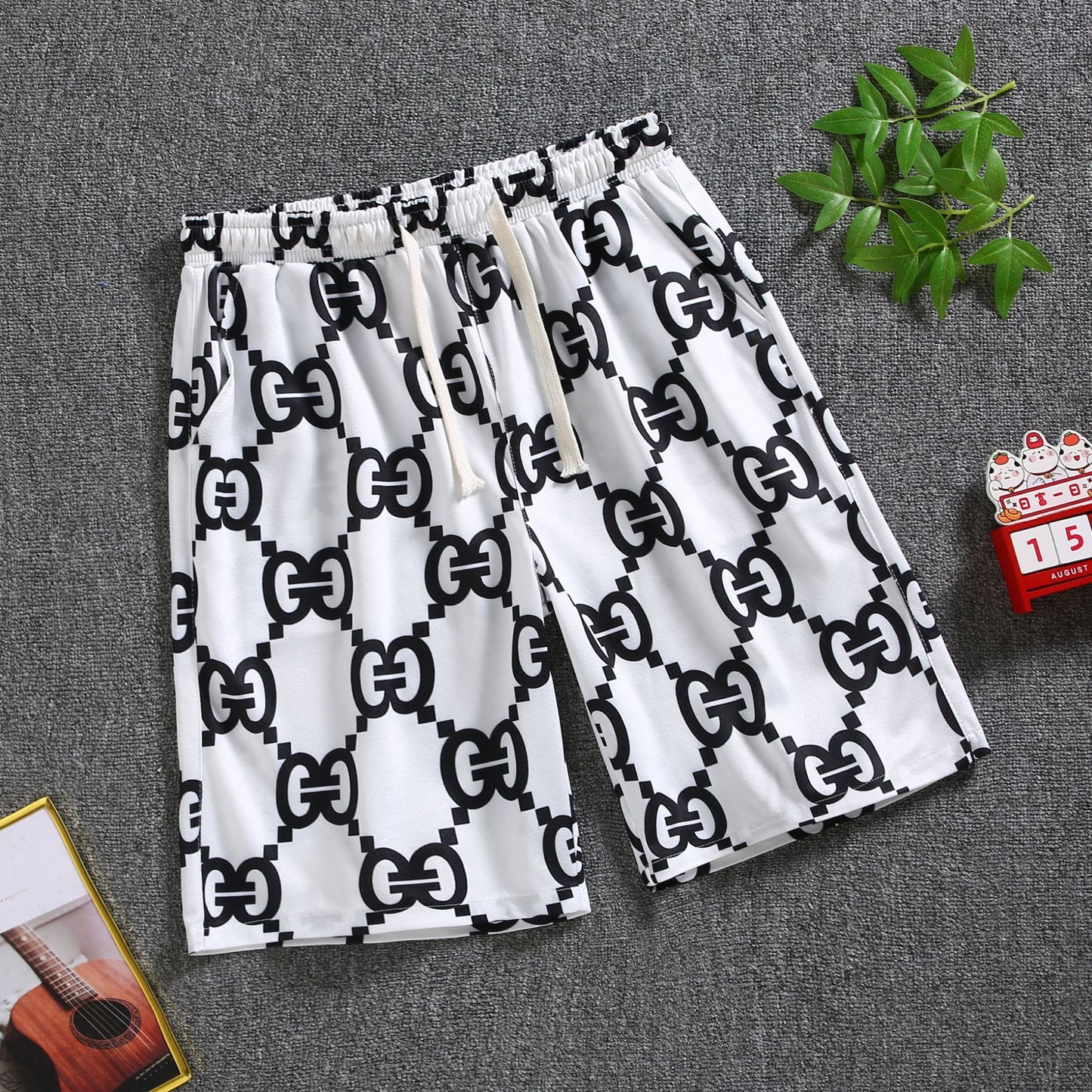 Quarter pants Men's summer beach pants Men's casual running shorts Men's 5 straight leg pants trend by Hypersku
