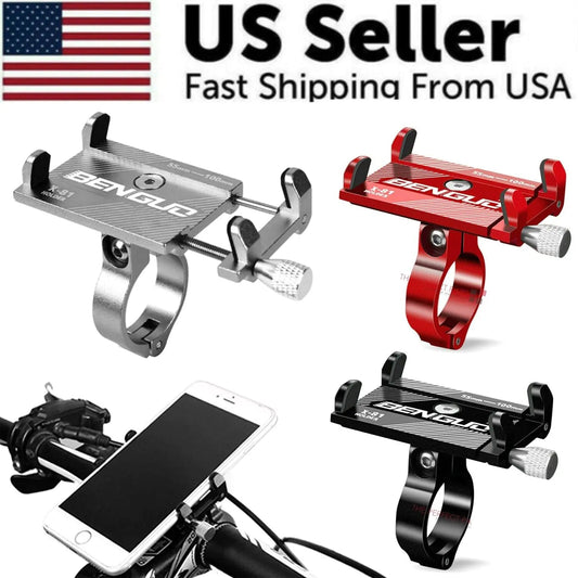 Aluminum Motorcycle Bike Bicycle Holder Mount Handlebar For Cell Phone GPS US by Anti Spier