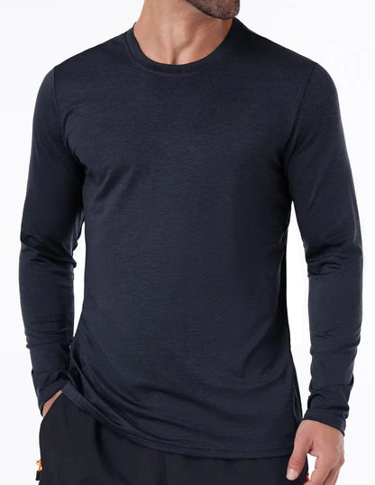 6 Pack Men's Quick Dry Long Sleeve Shirts Moisture Wicking Sun Protection UV UPF SPF Performance T-Shirt for Casual Small 2*black/2*grey/2*dark Grey(6 Pack) by Anti Spier
