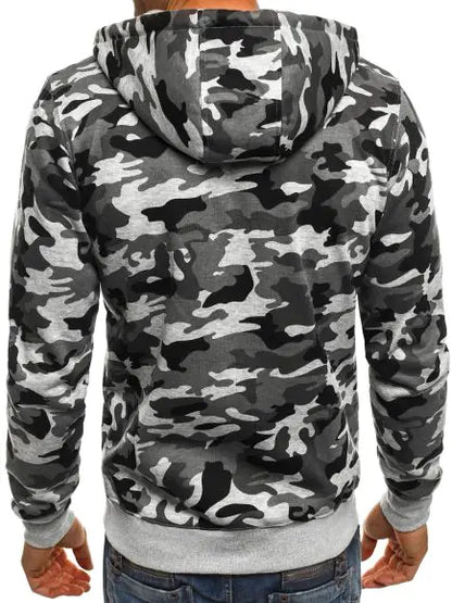 New Fashionable Plus Size Camo Hoodie Cardigan by Anti Spier