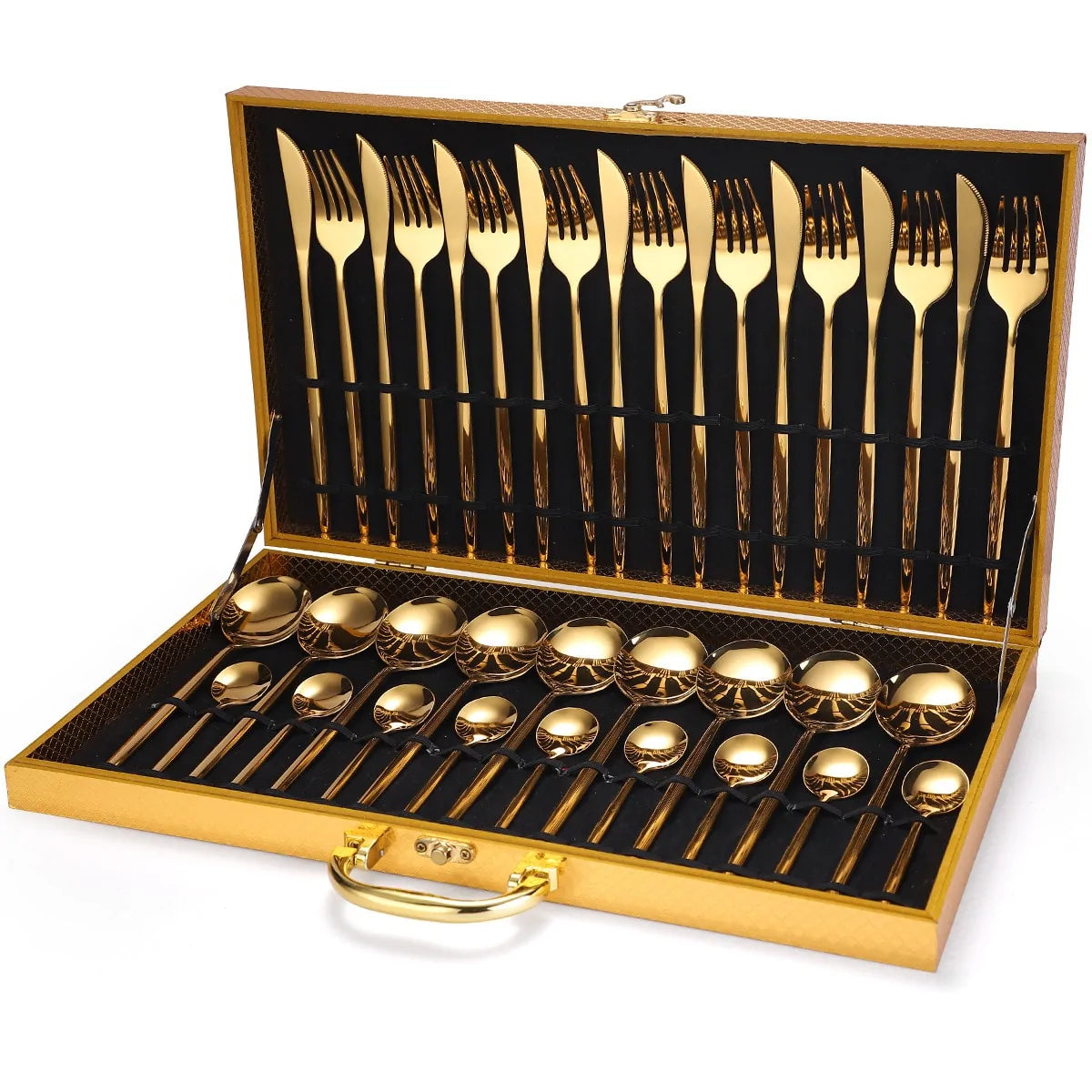 24 Pieces Luxury Cutlery Set by Anti Spier