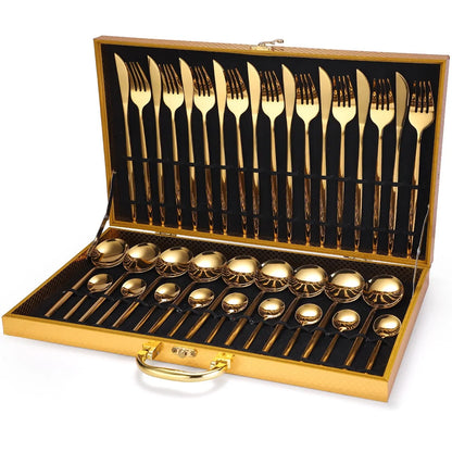 24 Pieces Luxury Cutlery Set by Anti Spier