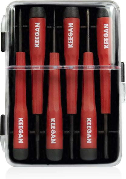 6 Piece Precision Screwdriver Tool Set Eyeglass Repair Computer Kit Magnetic Bit by Anti Spier