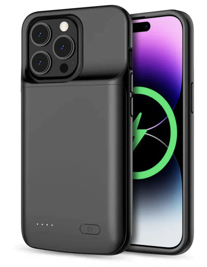 6800mAh Slim Battery Charger Case for iPhone 11-15 Pro Max & XR/XS by Anti Spier