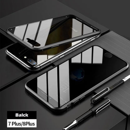 Anti-Peep Magnetic Metal Phone Case For iPhone by Anti Spier
