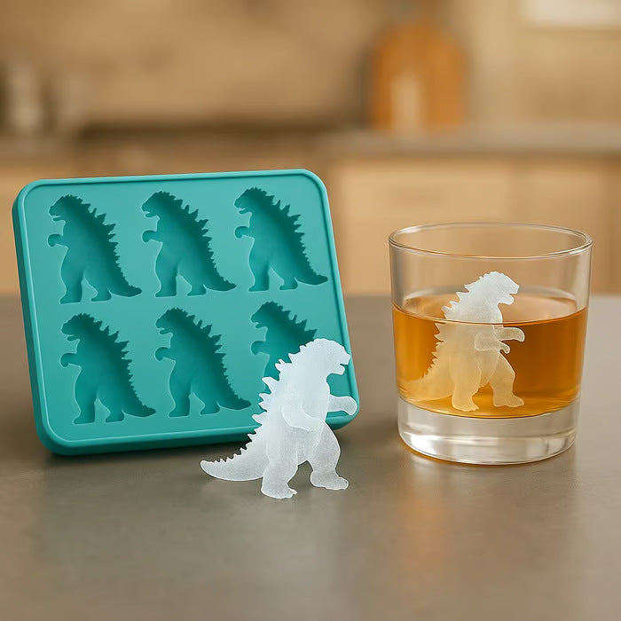 Godzilla Ice Mold Kitchen Home ice tray mold by Hypersku