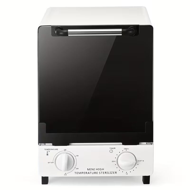 High Temperature Sterilizer, Large Capacity Dry Heat Stainless Steel Sterilizer with Temp And Timer Control, Max Timing 60min, Max Temperature 250 Celsius Or 482 Fahrenheit, with Stainless Trays, 110V Power by Anti Spier