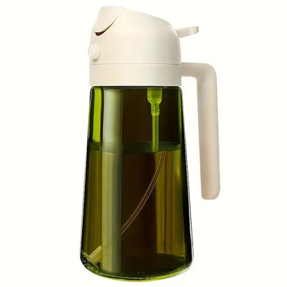 Dual-Purpose Pressurized Oil Sprayer | Large Capacity Leak-Proof Pouring and Spray Bottle for Home Use, BBQ Spray Canister by Anti Spier