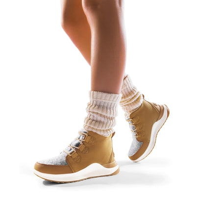 DREAM PAIRS Ankle Winter Boots for Women Waterproof Lace Up Anti-Slip Warm Snow Booties Fashion Sneaker Boots 5 Chestnut/Grey by Anti Spier