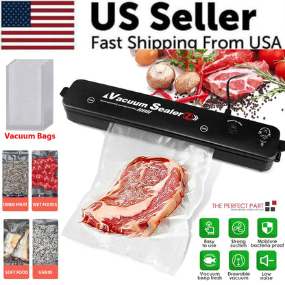 Vacuum Sealer Machine Food Preservation Storage Saver Automatic With Seal Bag by Anti Spier