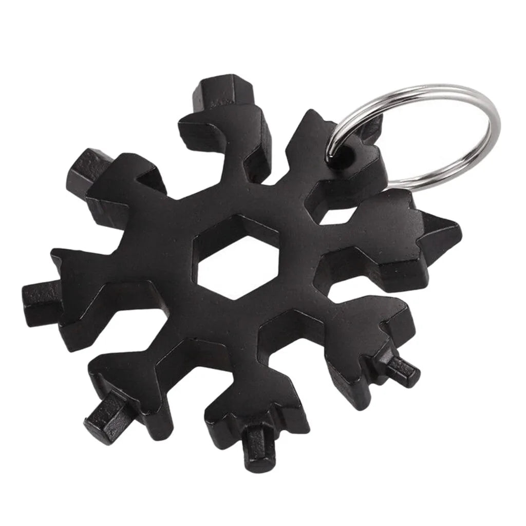 18-in-1 Snowflake Multi-Tool: Outdoor Camping Wrench, Bottle Opener, Screwdriver by Anti Spier