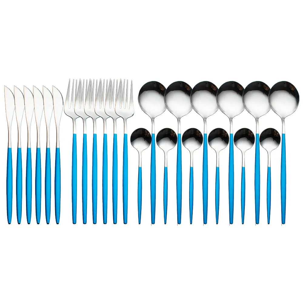24 Pieces Luxury Cutlery Set by Anti Spier