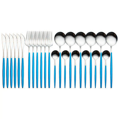 24 Pieces Luxury Cutlery Set by Anti Spier