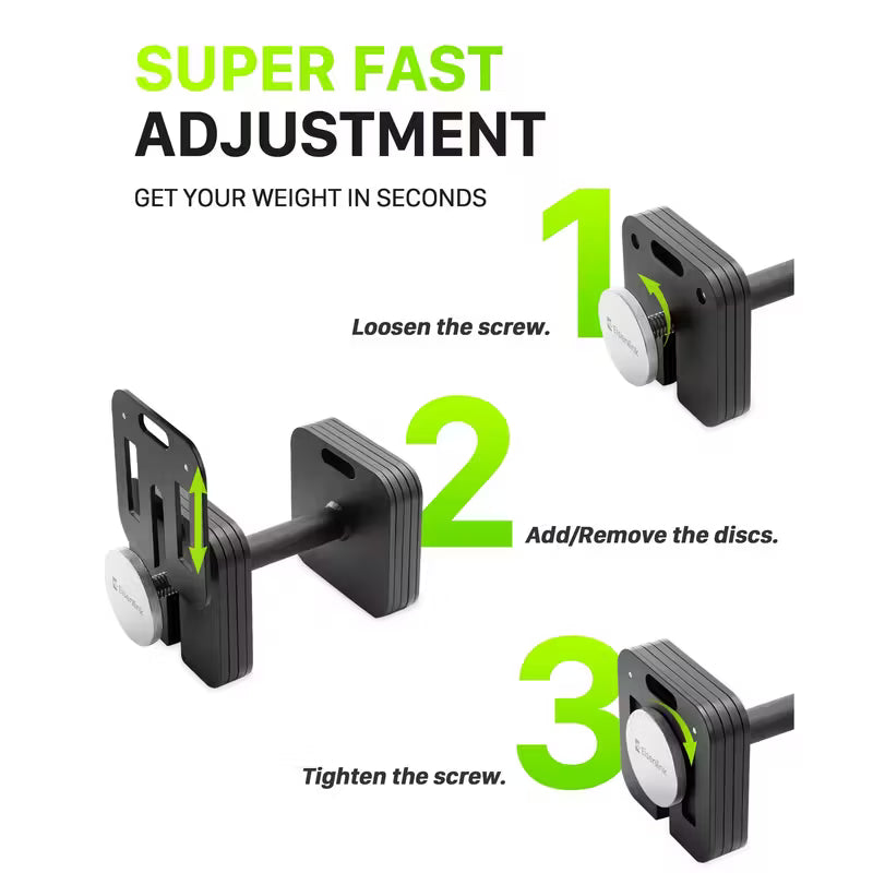 Adjustable Dumbbell Set, 10-80lb, 5lb Increments, Quick-Lock Square Weight Dumbbells for Home Gym Fitness (80lb×2) by Anti Spier