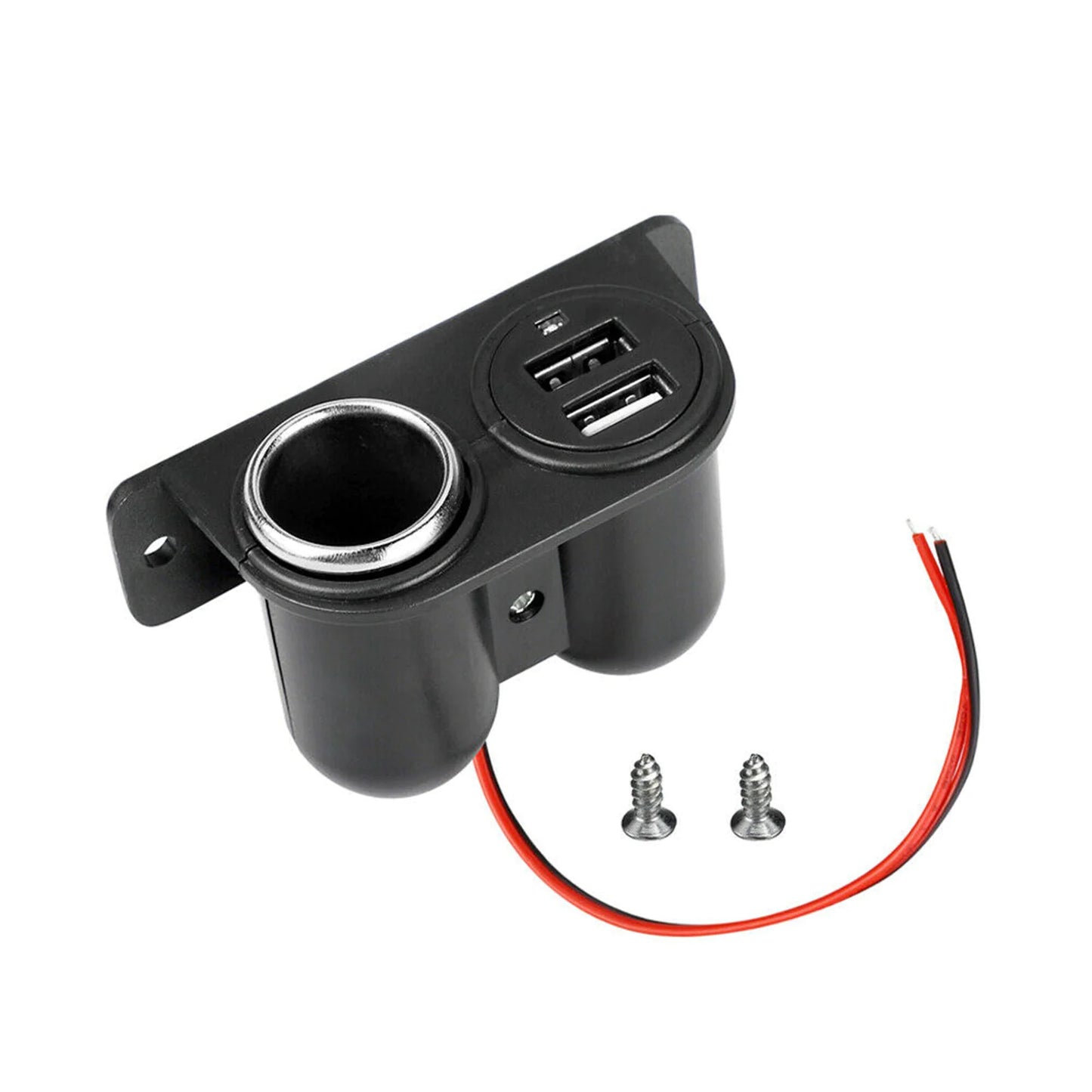 Car Cigarette Lighter Socket Splitter Dual USB Charger Power Adapter Outlet 12V by Anti Spier