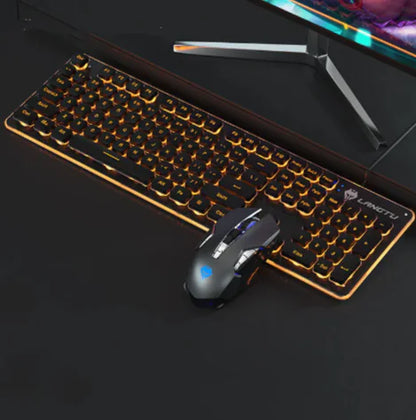 USB Wired Luminous Gaming Keyboard – Ideal for Home & Office Use by Anti Spier