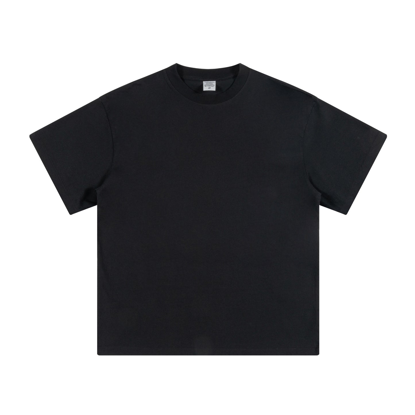 Men's summer American youth fashion brand heavy all neckline cotton short sleeve loose trend T-shirt men by Hypersku