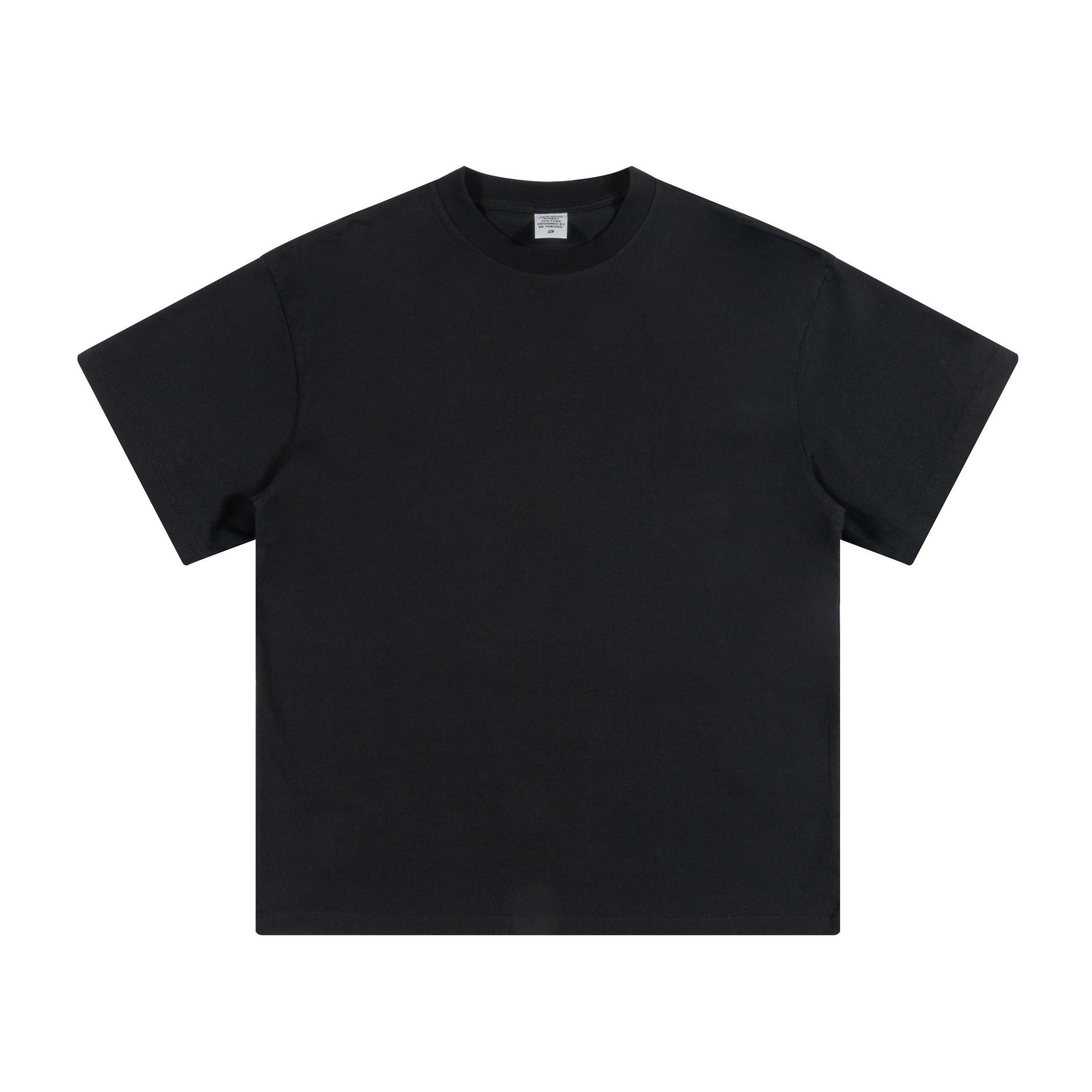 Men's summer American youth fashion brand heavy all neckline cotton short sleeve loose trend T-shirt men by Hypersku
