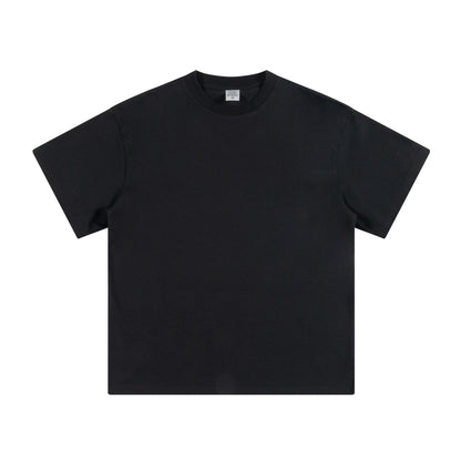 Men's summer American youth fashion brand heavy all neckline cotton short sleeve loose trend T-shirt men by Hypersku