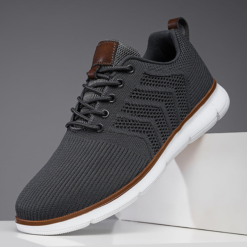 Men's casual shoes made of woven mesh fabric, large-sized men's casual shoes by Hypersku