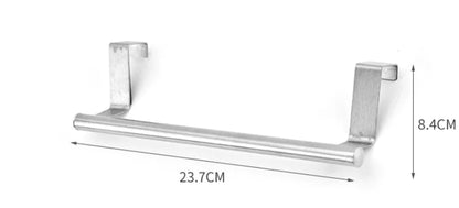 Stainless Steel Single Rod Towel Rack for Cabinet Doors by Anti Spier