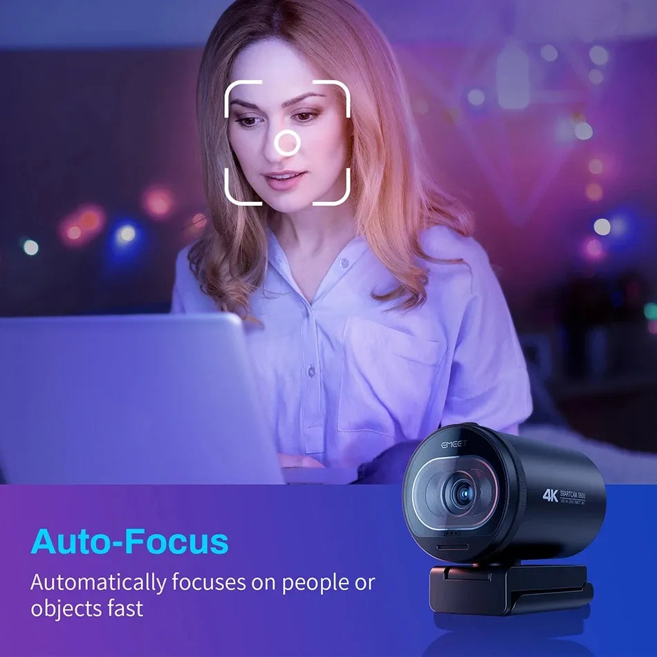 Ultra-clear 4K Live Broadcast Computer Camera by Anti Spier