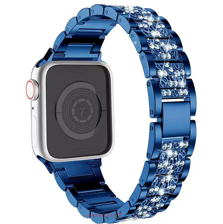 Crystal Bling Band Case iWatch Strap For Apple Watch Ultra Series 8 7 SE 6 5 4 3 by Anti Spier
