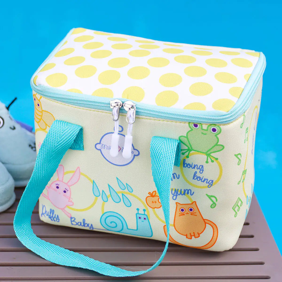 Milk&Moo Insulated Lunch Box For Kids, Yellow by Anti Spier
