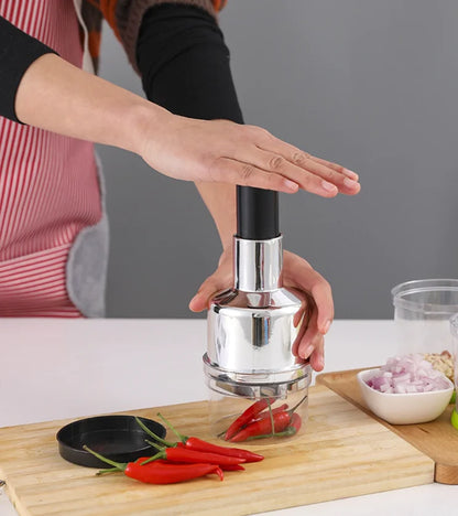 Vegetable Fruit Salad Onion Garlic Food Hand Chopper Cutter Slicer Peeler Dicer by Anti Spier