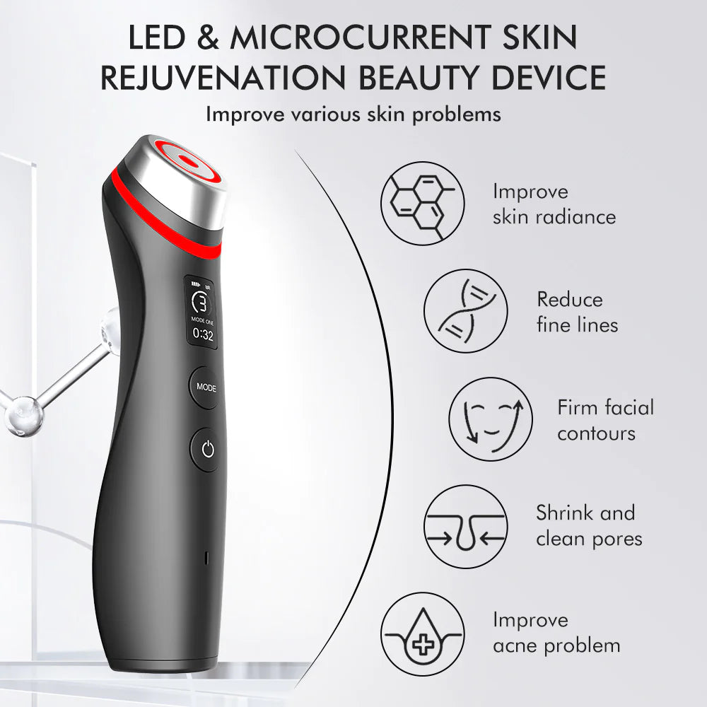 Color Light Microcurrent Vibration Massager by Anti Spier