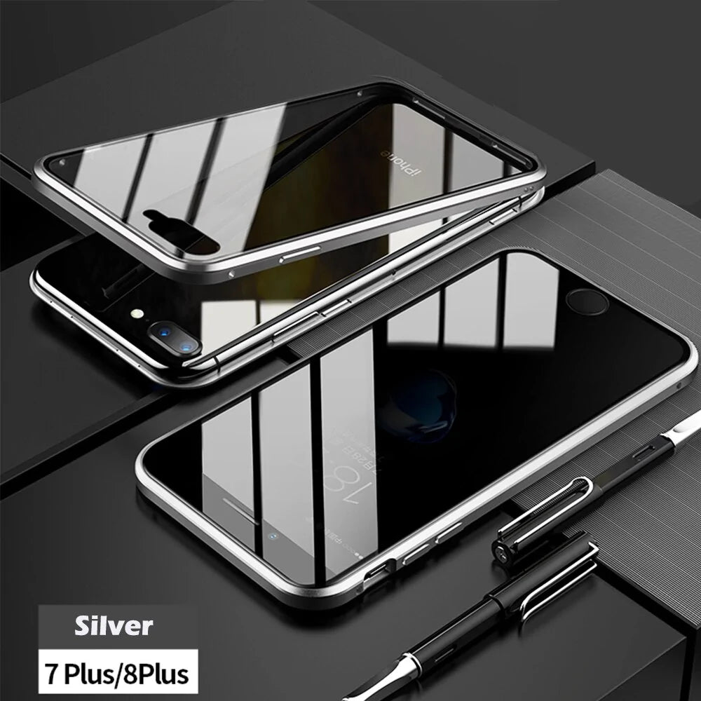 Anti-Peep Magnetic Metal Phone Case For iPhone by Anti Spier