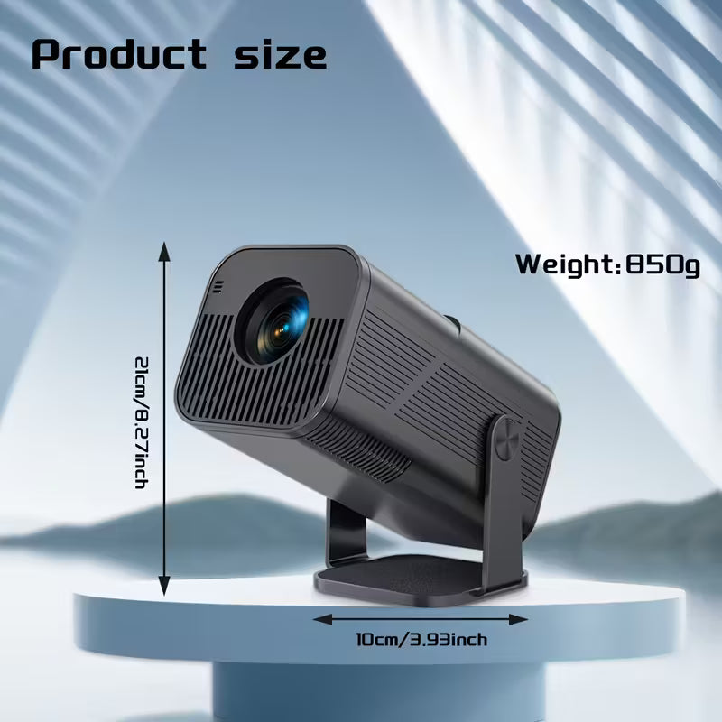 Advanced Portable Projector | 4K Video Decoding, WiFi 6, 1080P Home Theater, Built-In Android 11.0 | Suitable for Mobile Projection by Anti Spier