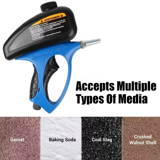 Sand Blaster 1pc Air-Powered Small Nozzle Pneumatic Sandblasting Gun | Metal Glass Anti-Rust Sandblasting Rust Remover Manual Sand Blaster for Air Compressor Home Improvement Auto Repair DIY by Anti Spier