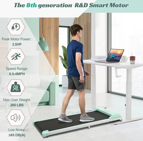 2 In 1 Under Desk Electric Treadmill by Anti Spier