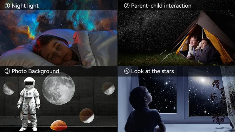 Night Light Galaxy Projector Starry Sky Projector 360 Rotate Planetarium Lamp For Kids Bedroom Valentines Day Gift Wedding Deco by Anti Spier