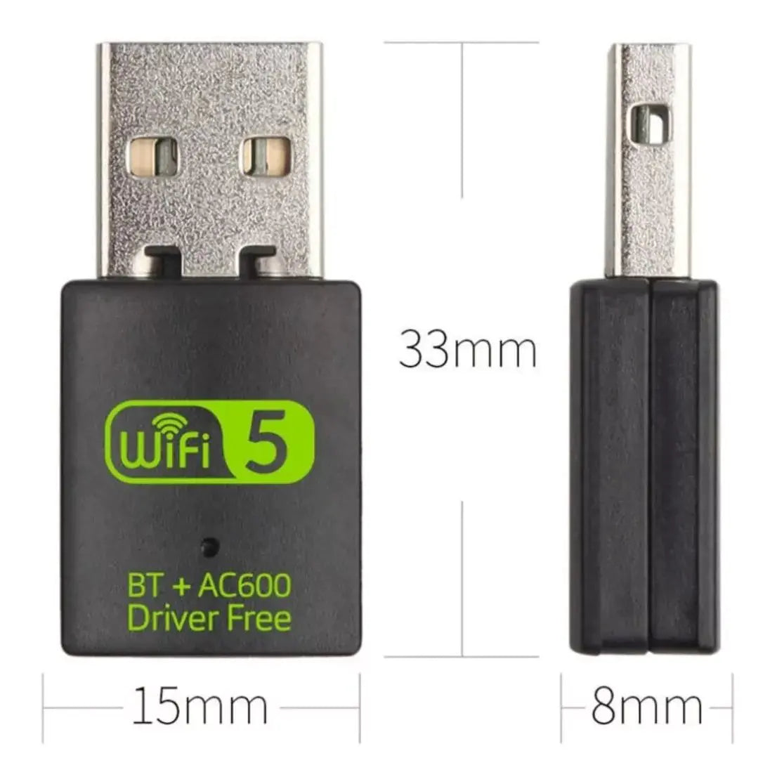 USB AC600m 2.4G+ 5G WIFI RECEIVER by Anti Spier