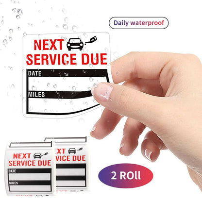 300 Oil Change Service Reminder Stickers Clear Window Lite Sticker Pack 2"x2" US by Anti Spier