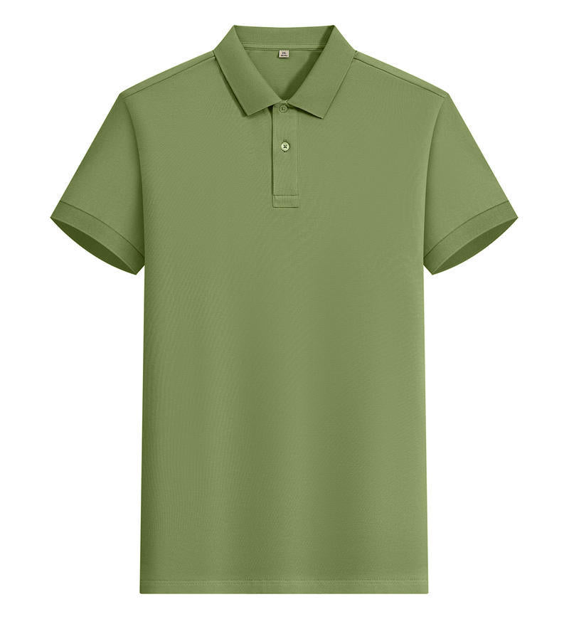 200g Island cotton polo shirt, cotton , cashmere texture, silk luster, moisture-wicking, anti-wrinkle, wear-resistant, short-sleeved by Hypersku