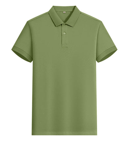 200g Island cotton polo shirt, cotton , cashmere texture, silk luster, moisture-wicking, anti-wrinkle, wear-resistant, short-sleeved by Hypersku