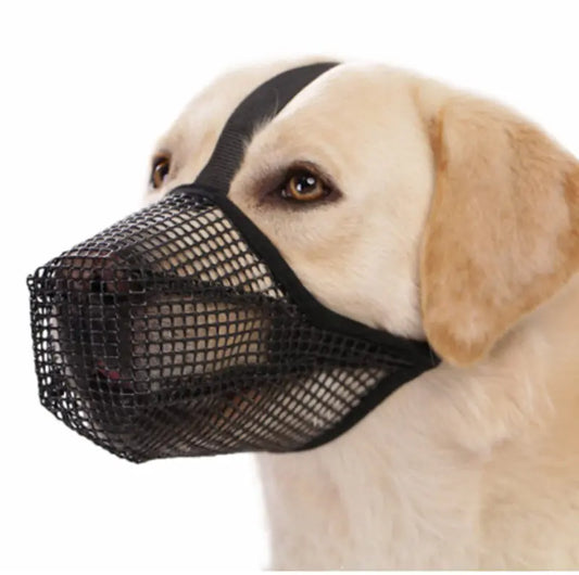 Pet Dog Mouth Cover Mask by Anti Spier