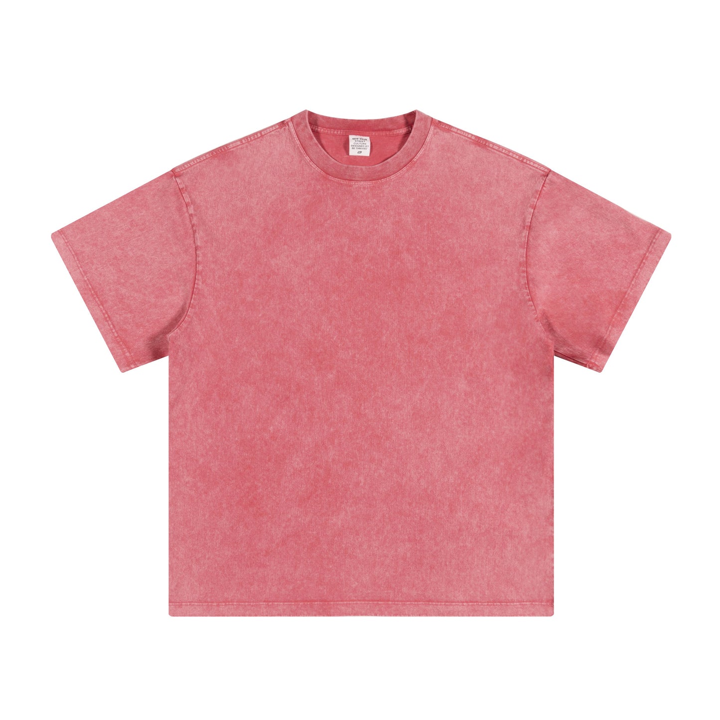 Men's summer American youth fashion brand heavy all neckline cotton short sleeve loose trend T-shirt men by Hypersku