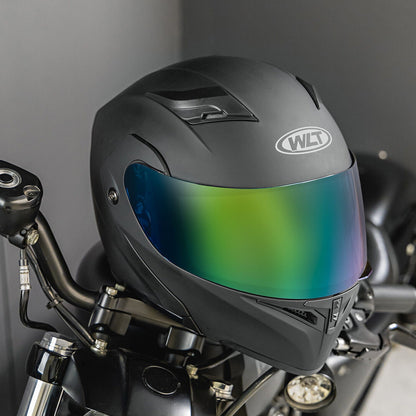 Full Face Dual Visor Flip Moto Helmet Modular Motorcycle Helmet Color Lens New by Anti Spier