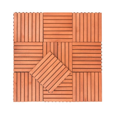 Wooden Interlocking Deck Tiles by Anti Spier