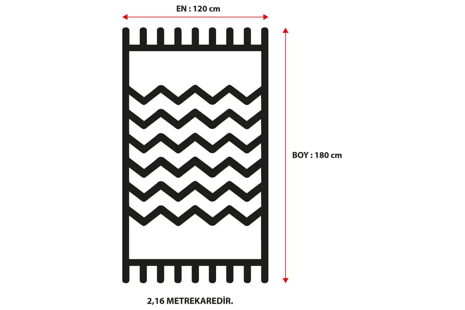 Aksu Non-Slip Floor Carpet 120X180 Pyramid by Anti Spier