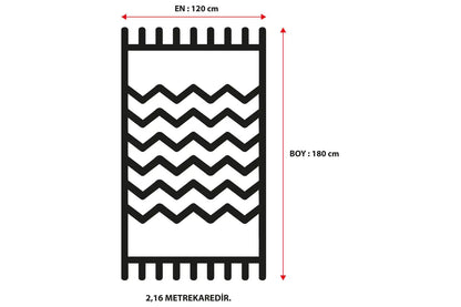 Aksu Non-Slip Floor Carpet 120X180 Pyramid by Anti Spier