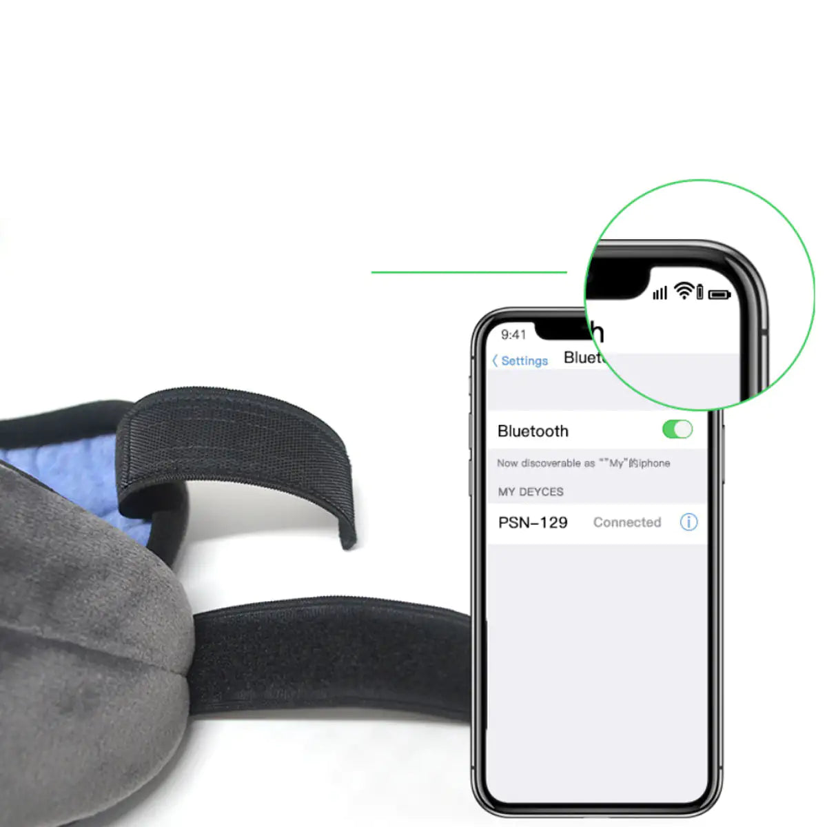 EZ Sleep Eye Blind Fold with Bluetooth Music by Anti Spier
