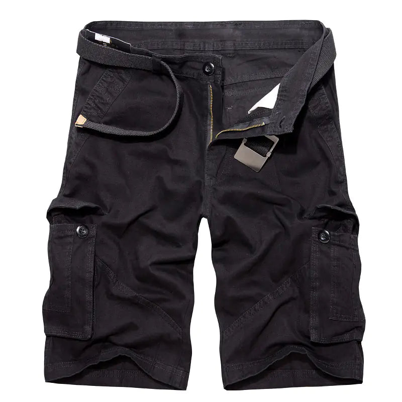 Plus Size Men's Multi Pocket Cargo Shorts by Anti Spier