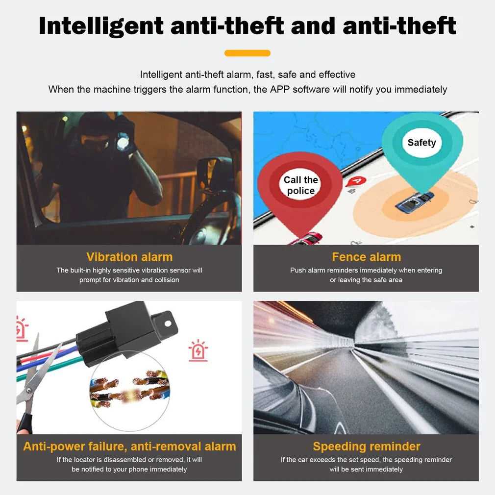 GPS Tracker Real-Time Tracking Locator Device GPRS GSM Car/Motorcycle Anti Theft by Anti Spier