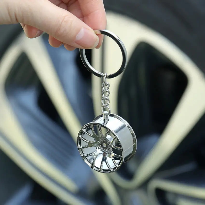 Wheel Rim Hub Tuning Keychain by Anti Spier