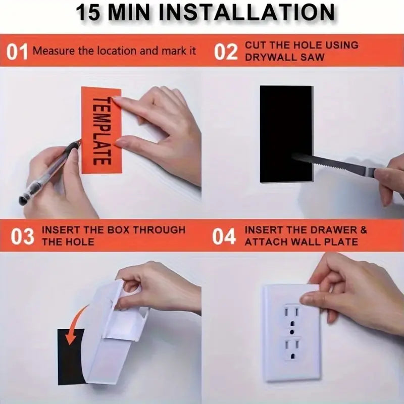 Wall Outlet Hidden Safe With Key Lock, The Sneaky Way To Trick Thieves, Easy To Install, Real Wall Plate, Wall Hidden Safe For Money, Elevated Choice Over Book Safe Or Can Safe by Anti Spier